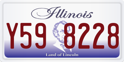 IL license plate Y598228