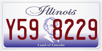 IL license plate Y598229