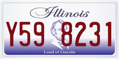 IL license plate Y598231