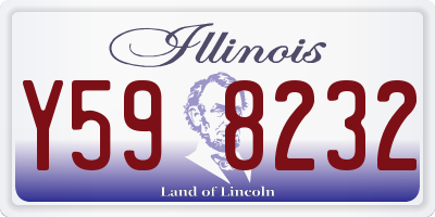 IL license plate Y598232