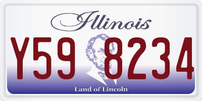 IL license plate Y598234