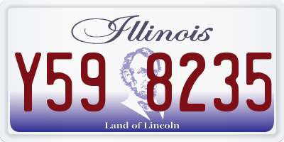 IL license plate Y598235