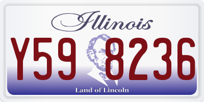 IL license plate Y598236