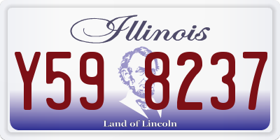 IL license plate Y598237