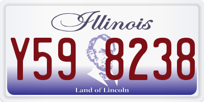 IL license plate Y598238