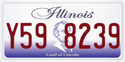IL license plate Y598239