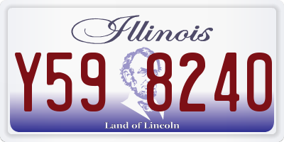 IL license plate Y598240
