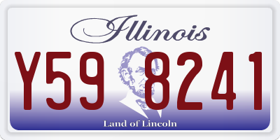 IL license plate Y598241