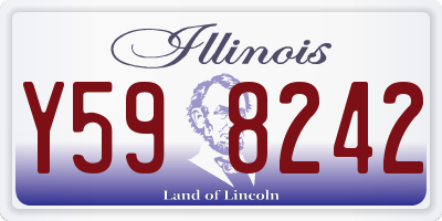 IL license plate Y598242