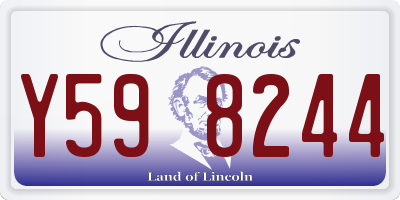 IL license plate Y598244