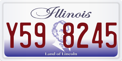IL license plate Y598245