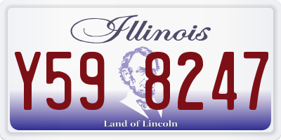 IL license plate Y598247
