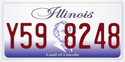 IL license plate Y598248
