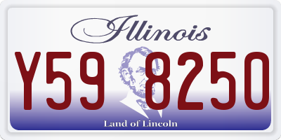 IL license plate Y598250