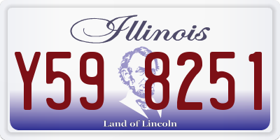 IL license plate Y598251
