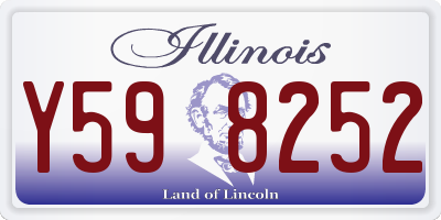 IL license plate Y598252