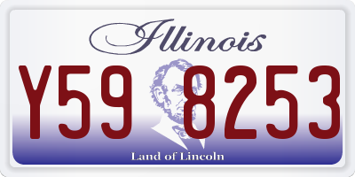 IL license plate Y598253