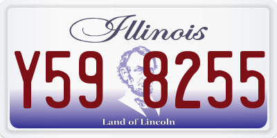 IL license plate Y598255