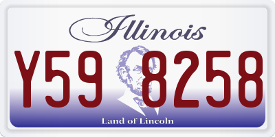 IL license plate Y598258