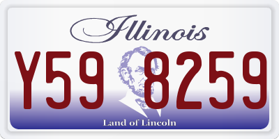 IL license plate Y598259