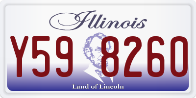IL license plate Y598260