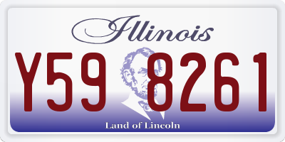 IL license plate Y598261