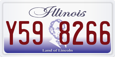 IL license plate Y598266