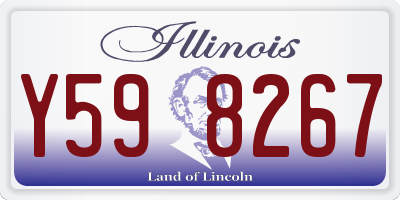 IL license plate Y598267