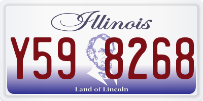 IL license plate Y598268