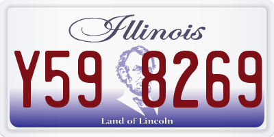 IL license plate Y598269