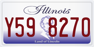 IL license plate Y598270