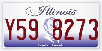 IL license plate Y598273