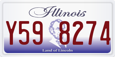 IL license plate Y598274