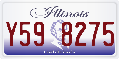 IL license plate Y598275