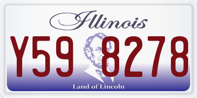 IL license plate Y598278