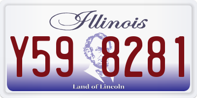 IL license plate Y598281