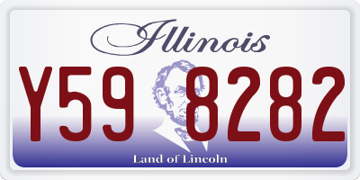 IL license plate Y598282