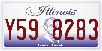 IL license plate Y598283