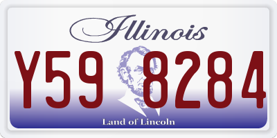 IL license plate Y598284