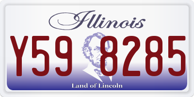 IL license plate Y598285