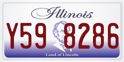 IL license plate Y598286