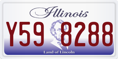 IL license plate Y598288