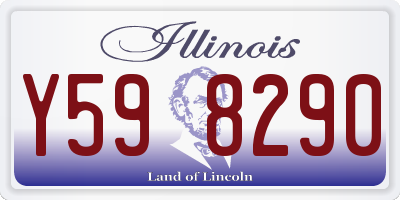 IL license plate Y598290