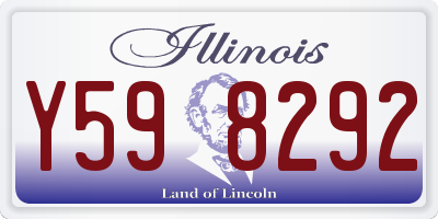 IL license plate Y598292