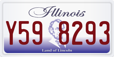 IL license plate Y598293