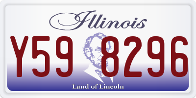 IL license plate Y598296
