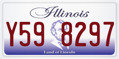 IL license plate Y598297