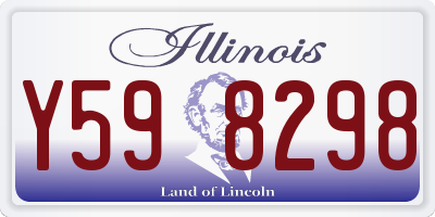 IL license plate Y598298