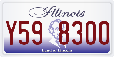 IL license plate Y598300