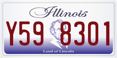IL license plate Y598301